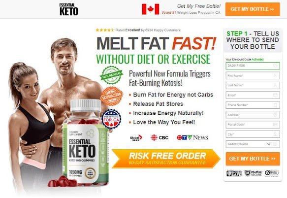 Essential Keto Gummies Canada